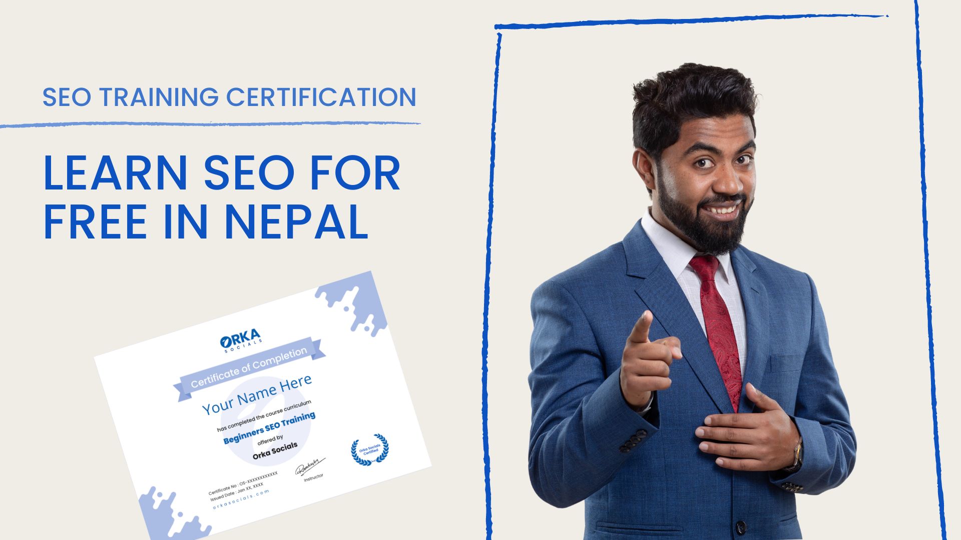 free seo certificate training in nepal
